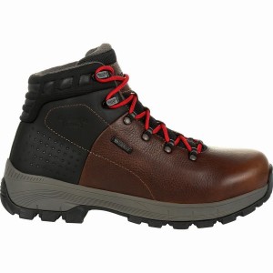 Botte Randonnée Georgia Boot Eagle Trail Alloy Embout Imperméables Homme Marron | HXNEBOM-59