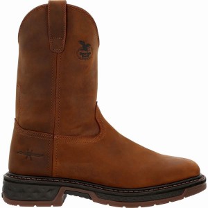 Botte Travail Georgia Boot Carbo-Tec LT Pull-On Homme Marron | YMKFZTL-05