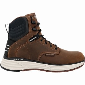 Botte Travail Georgia Boot DuraBlend Sport Imperméables Homme Marron | MJAWGHK-86