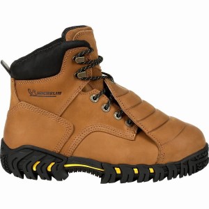 Botte Travail Georgia Boot Michelin® Sledge Steel Embout Metatarsal Homme Marron | IPZOCMU-12