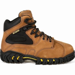 Botte Travail Georgia Boot Michelin® Steel Embout Internal Met Guard Homme Marron | DGSOJRW-26