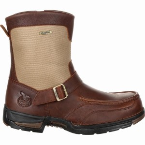 Bottes Imperméables Georgia Boot Athens Side-Zip Homme Marron | EHXTQPR-75