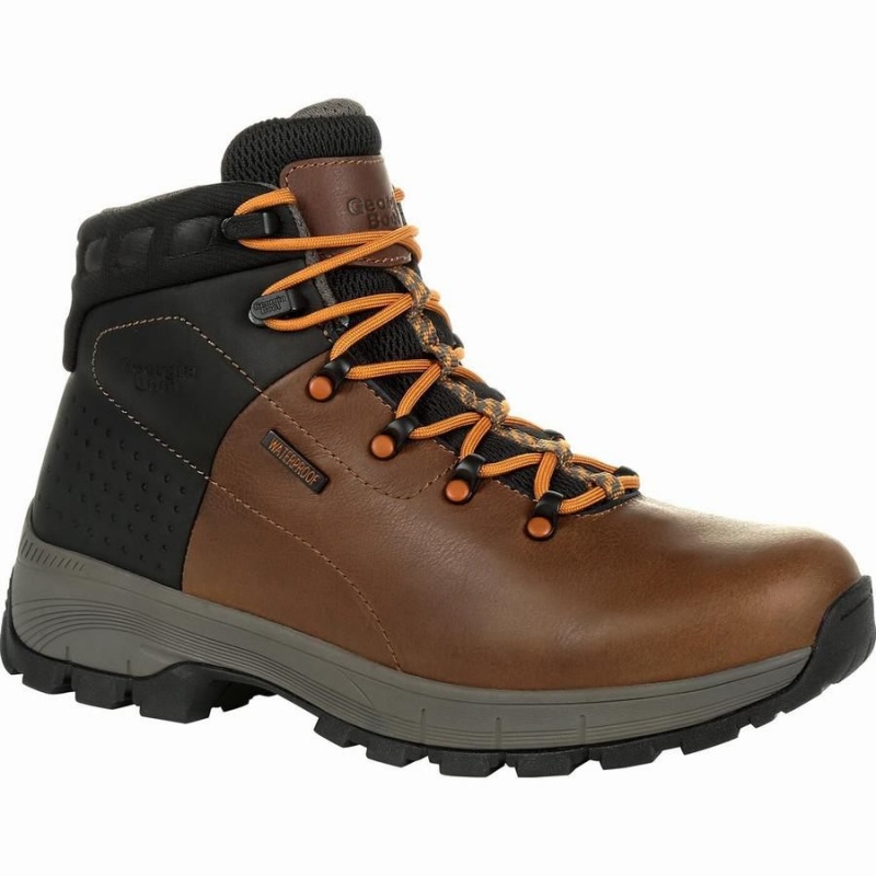 Botte Randonnée Georgia Boot Eagle Trail Imperméables Homme Marron | YAIFTHL-59