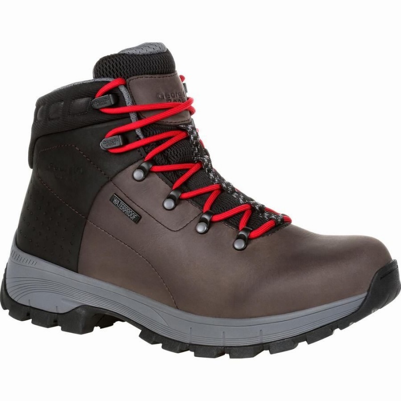 Botte Randonnée Georgia Boot Eagle Trail Imperméables Homme Noir Marron | YSUHEKB-92