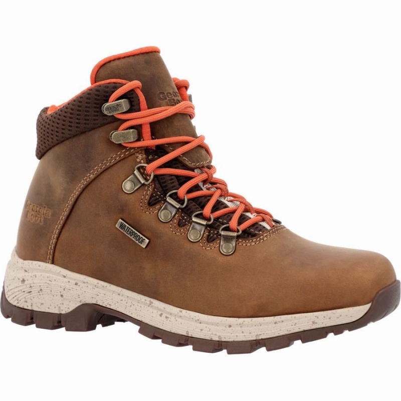 Botte Randonnée Georgia Boot Eagle Trail Imperméables Femme Marron | UREONKX-72