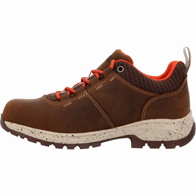 Botte Randonnée Georgia Boot Eagle Trail Imperméables Oxford Femme Marron | MJCYDNO-95