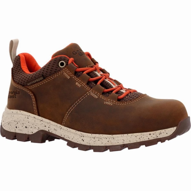 Botte Randonnée Georgia Boot Eagle Trail Imperméables Oxford Femme Marron | MJCYDNO-95