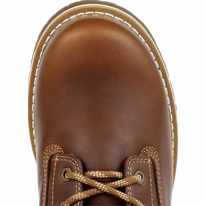 Botte Travail Georgia Boot AMP LT Wedge Imperméables Homme Marron | IQDSMBC-46