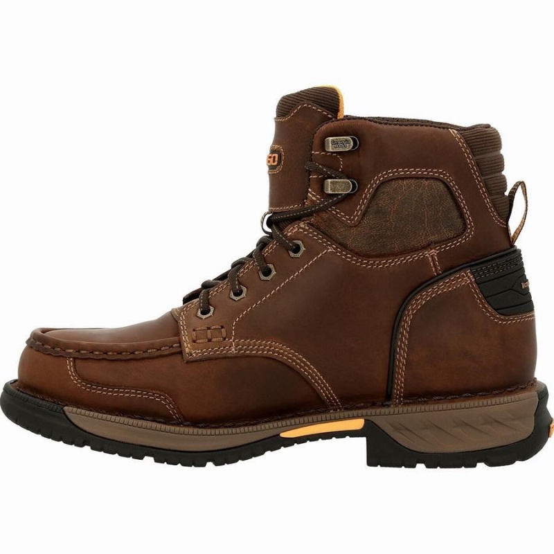 Botte Travail Georgia Boot Athens 360 Imperméables Homme Marron | DQTISER-47