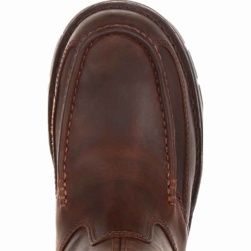 Botte Travail Georgia Boot Athens Pull-On Homme Marron | VTABMQW-51