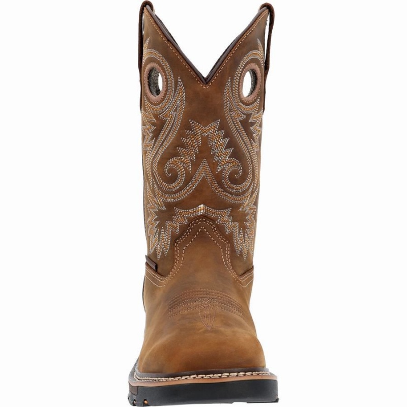 Botte Travail Georgia Boot Carbo-Tec FLX Alloy Embout Imperméables Pull-on Homme Marron | EMYVUOS-24