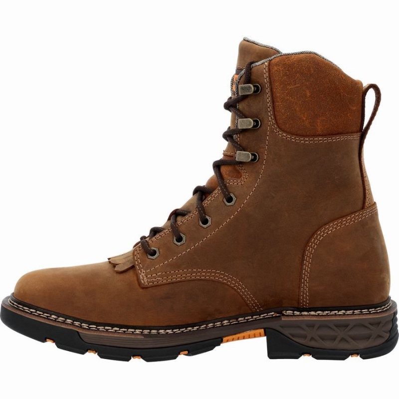 Botte Travail Georgia Boot Carbo-Tec FLX Imperméables Lacer Homme Marron | VKXYDIP-45