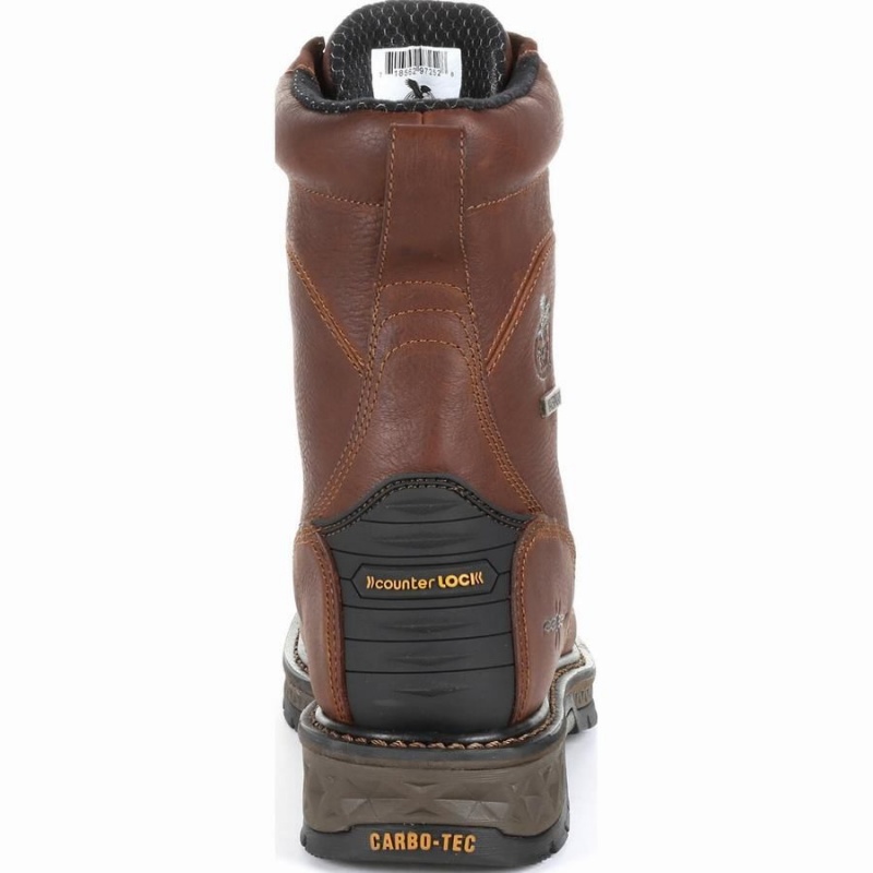 Botte Travail Georgia Boot Carbo-Tec LT Imperméables Lacer Homme Marron | SQGWMNP-31