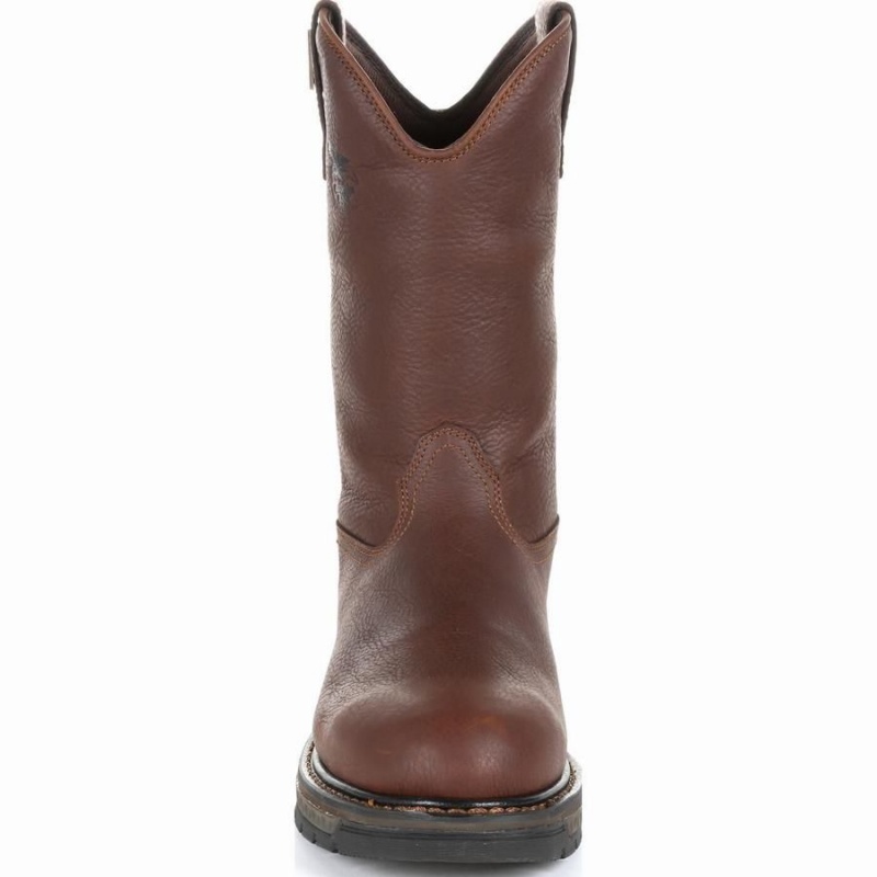 Botte Travail Georgia Boot Carbo-Tec LT Imperméables Pull-On Homme Marron | QSWLZPI-70