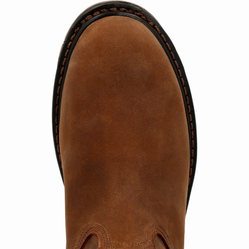 Botte Travail Georgia Boot Carbo-Tec LT Pull-On Homme Marron | NFCIYEO-29