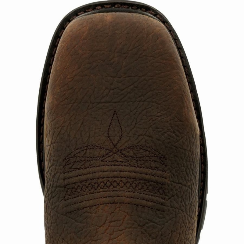 Botte Travail Georgia Boot Carbo-Tec LT Steel Embout Imperméables Pull-On Homme Marron Bleu Marine | KFAJYHZ-98