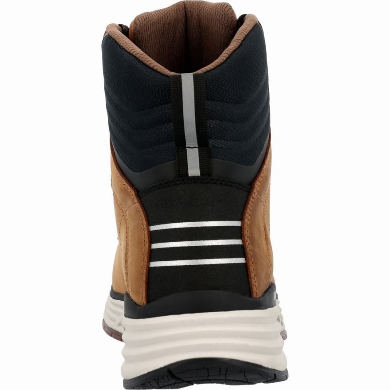 Botte Travail Georgia Boot DuraBlend Sport Composite Embout Imperméables Homme Marron | AKPTECO-93