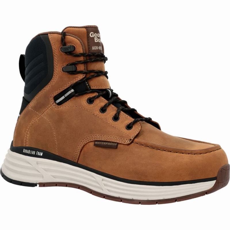 Botte Travail Georgia Boot DuraBlend Sport Composite Embout Imperméables Homme Marron | AKPTECO-93