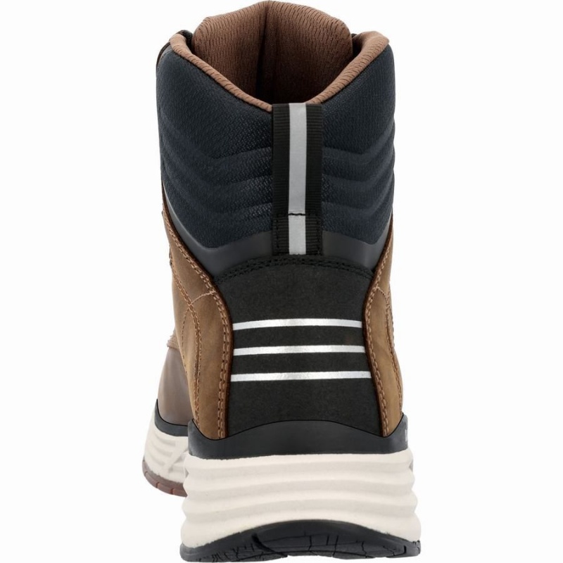 Botte Travail Georgia Boot DuraBlend Sport Imperméables Homme Marron | MJAWGHK-86