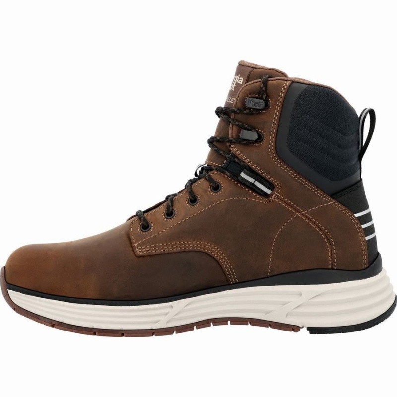 Botte Travail Georgia Boot DuraBlend Sport Imperméables Homme Marron | MJAWGHK-86