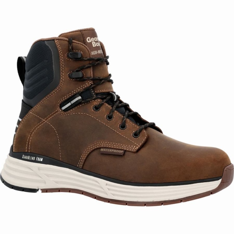 Botte Travail Georgia Boot DuraBlend Sport Imperméables Homme Marron | MJAWGHK-86