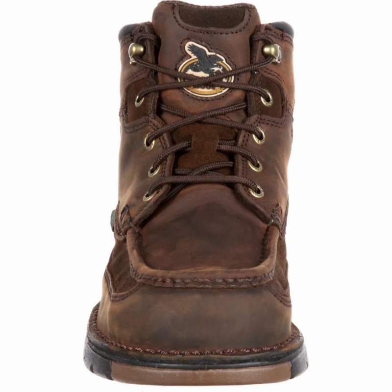 Botte Travail Georgia Boot Georgia Athens Imperméables Homme Marron | BWZGJOL-78