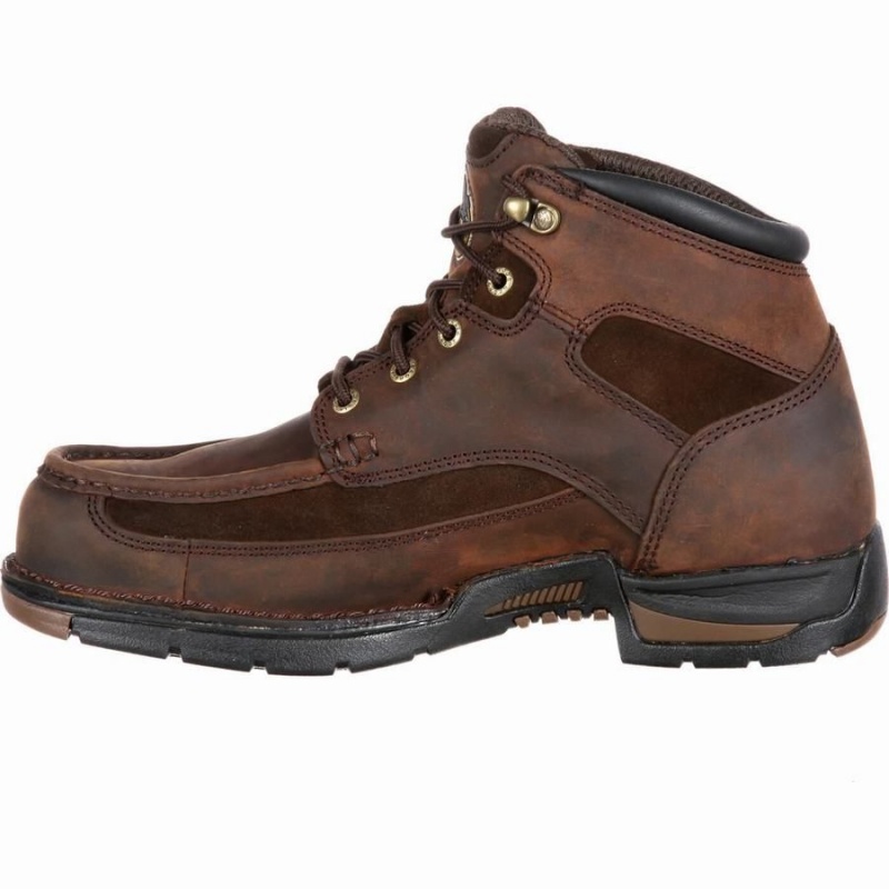 Botte Travail Georgia Boot Georgia Athens Imperméables Homme Marron | BWZGJOL-78