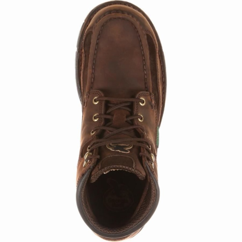 Botte Travail Georgia Boot Georgia Athens Imperméables Homme Marron | BWZGJOL-78