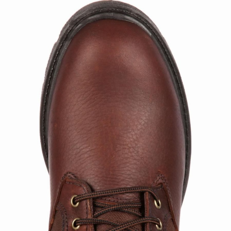 Botte Travail Georgia Boot Homeland Imperméables Homme Marron | USLAVHX-70