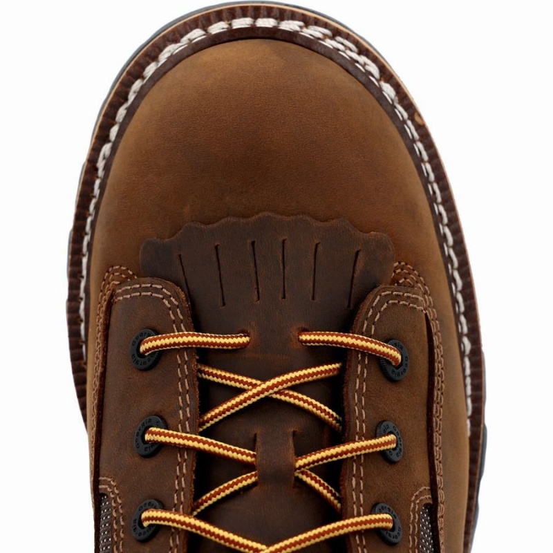 Botte Travail Georgia Boot LTX Logger Composite Embout Imperméables Homme Marron | XAWMGUV-48