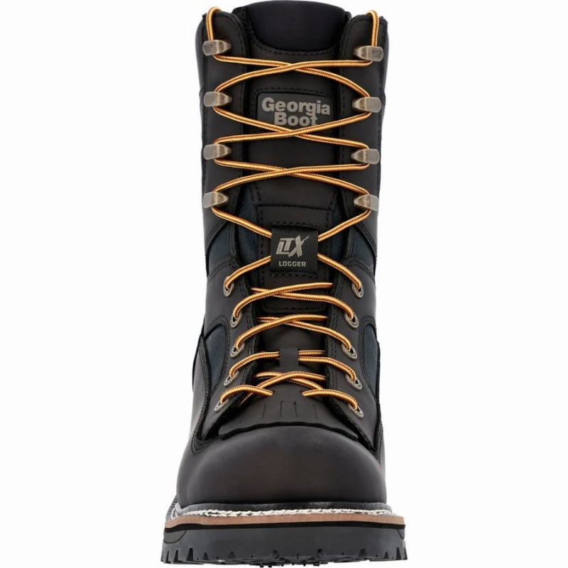 Botte Travail Georgia Boot LTX Logger Imperméables Homme Noir | IDNAMPT-47