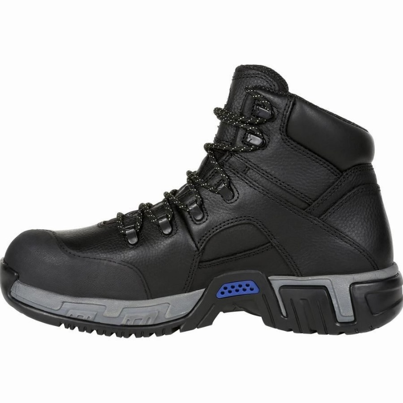 Botte Travail Georgia Boot Michelin® HydroEdge Steel Embout Puncture-Resistant Imperméables Homme Noir | FIRWSLD-82