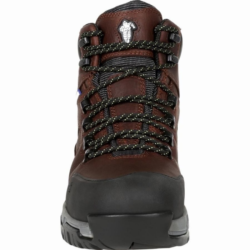 Botte Travail Georgia Boot Michelin® HydroEdge Steel Embout Imperméables Homme Marron | DAQLRTF-76