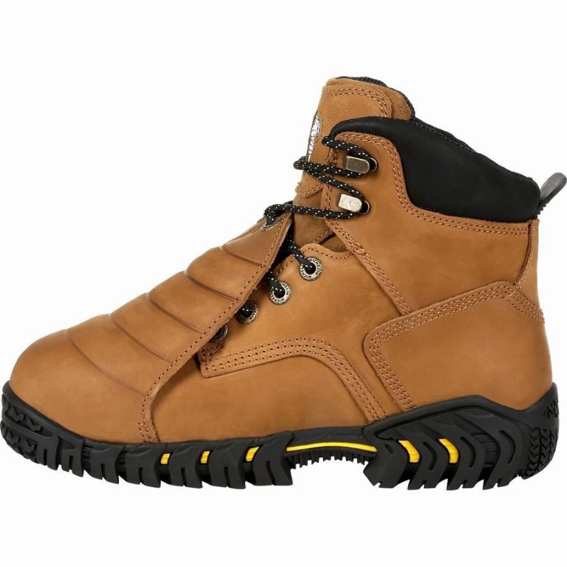 Botte Travail Georgia Boot Michelin® Sledge Steel Embout Metatarsal Homme Marron | IPZOCMU-12