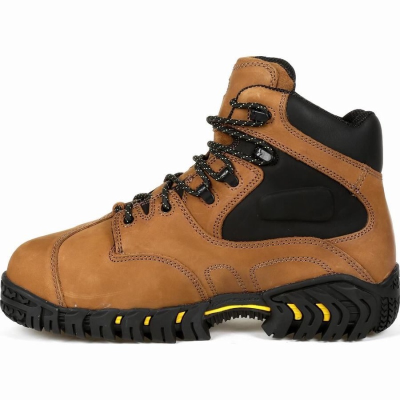 Botte Travail Georgia Boot Michelin® Steel Embout Internal Met Guard Homme Marron | DGSOJRW-26