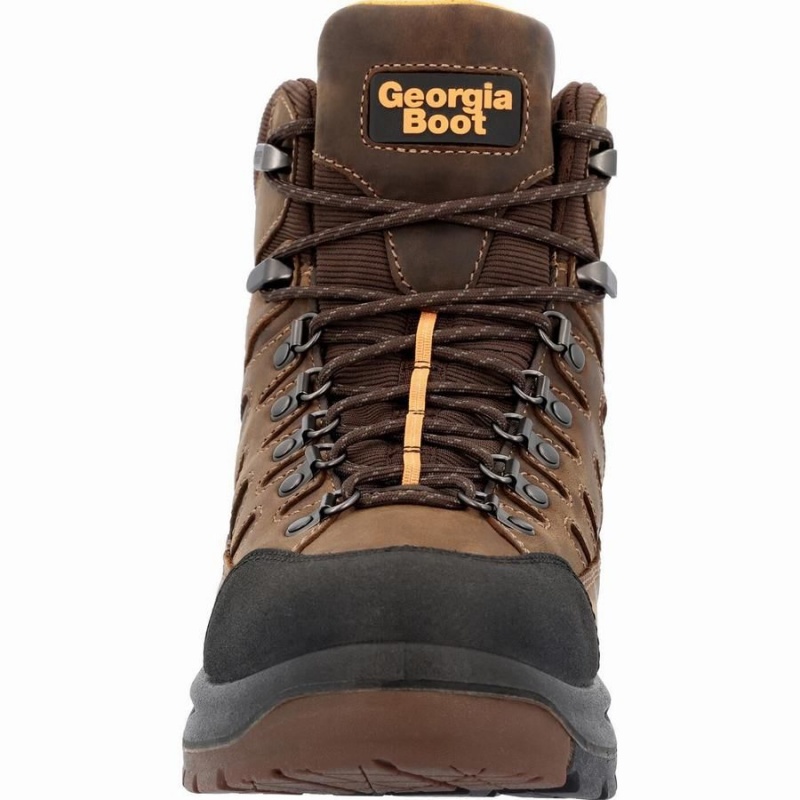 Botte Travail Georgia Boot OT Imperméables Homme Marron | YWSNPIE-25