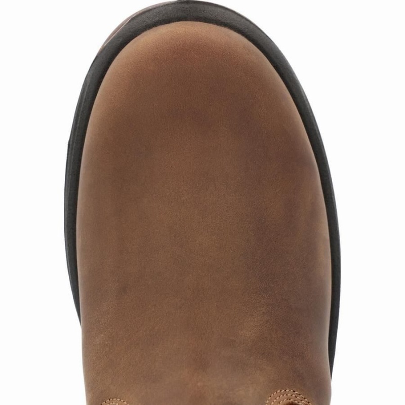 Botte Travail Georgia Boot OT Imperméables Pull On Homme Marron | SAJERUZ-12