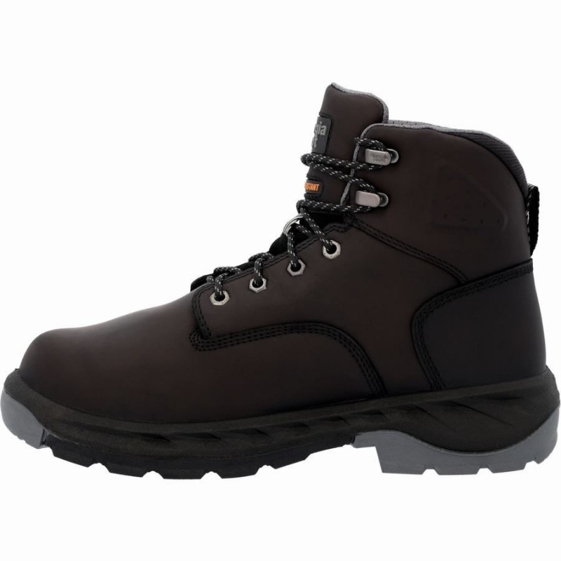 Botte Travail Georgia Boot OT Internal Metatarsal Alloy Embout Puncture Resistant Homme Noir | VCFPBSM-14