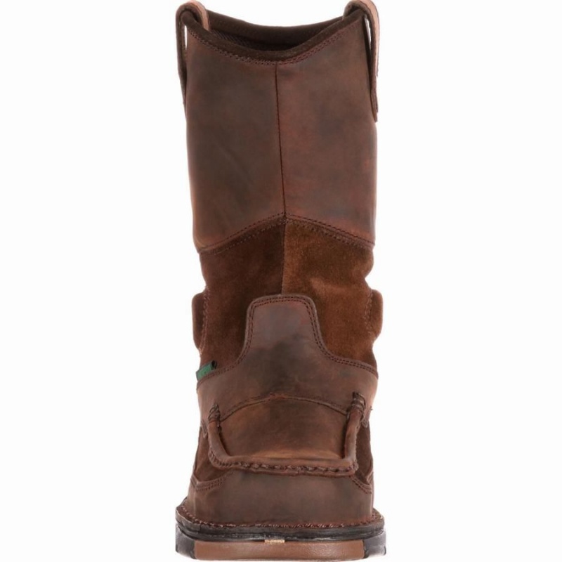 Bottes Caoutchouc Georgia Boot Georgia Athens Imperméables Travail Homme Marron | FGVWPYZ-46