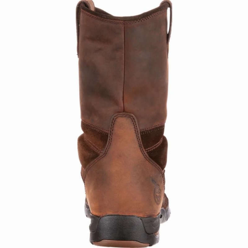 Bottes Caoutchouc Georgia Boot Georgia Athens Imperméables Travail Homme Marron | FGVWPYZ-46