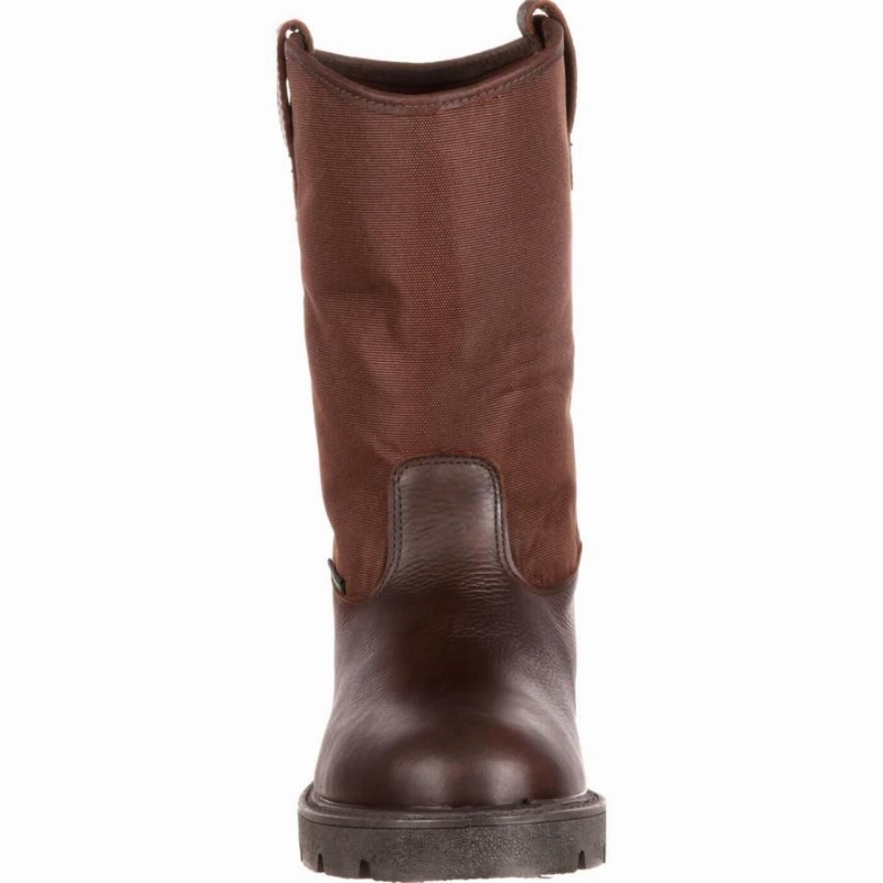 Bottes Caoutchouc Georgia Boot Homeland Imperméables Travail Homme Marron | HQZAKOD-96