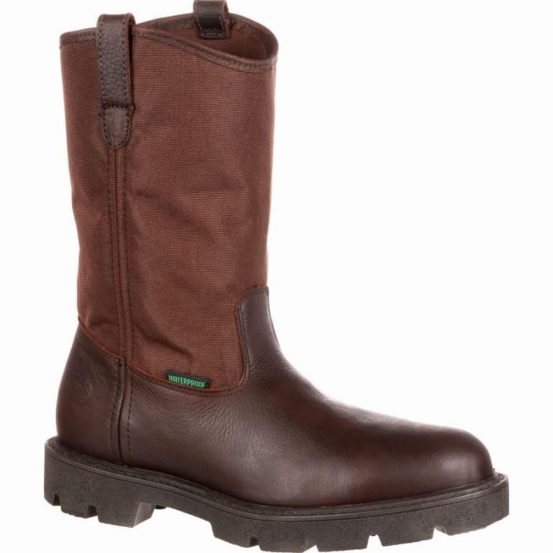 Bottes Caoutchouc Georgia Boot Homeland Imperméables Travail Homme Marron | HQZAKOD-96