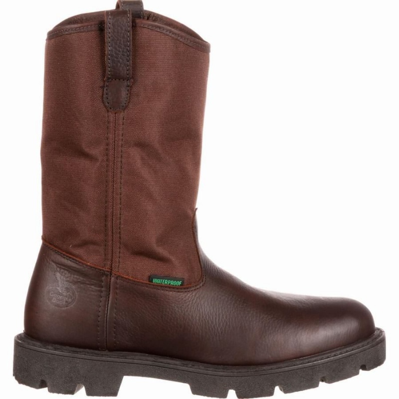 Bottes Caoutchouc Georgia Boot Homeland Imperméables Travail Homme Marron | HQZAKOD-96