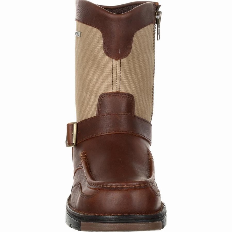 Bottes Imperméables Georgia Boot Athens Side-Zip Homme Marron | EHXTQPR-75