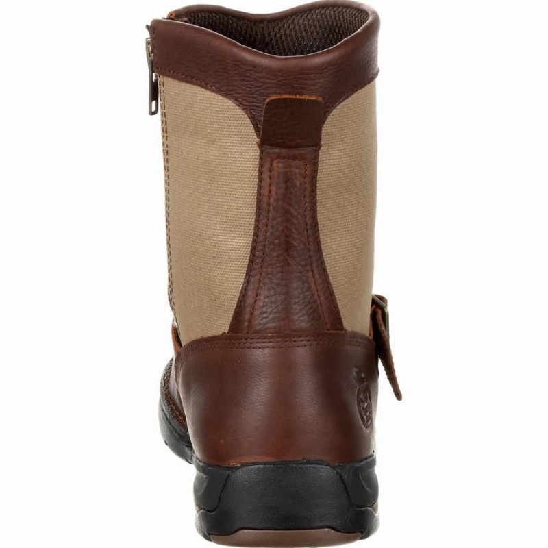 Bottes Imperméables Georgia Boot Athens Side-Zip Homme Marron | EHXTQPR-75