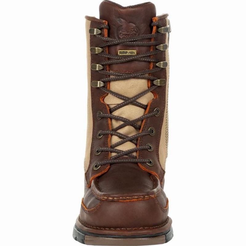 Bottes Imperméables Georgia Boot Athens Side-Zip Upland Homme Marron | EGJTKQX-57