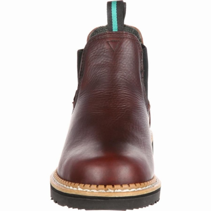 Bottes Imperméables Georgia Boot Georgia Giant High Romeo Steel Embout Homme Marron | CVDJELR-52