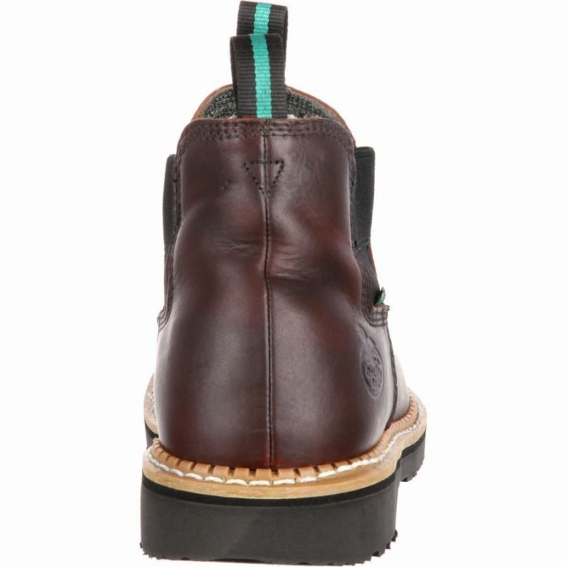 Bottes Imperméables Georgia Boot Georgia Giant High Romeo Steel Embout Homme Marron | CVDJELR-52