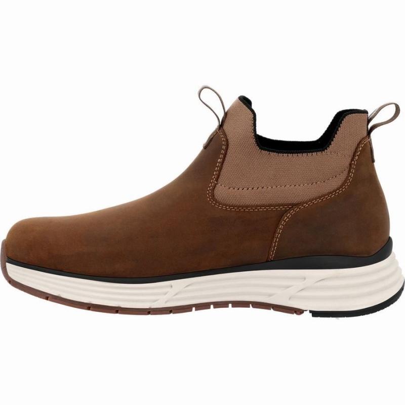 Bottines Chelsea Georgia Boot DuraBlend Sport Imperméables Travail Homme Marron | MYPWNCQ-07