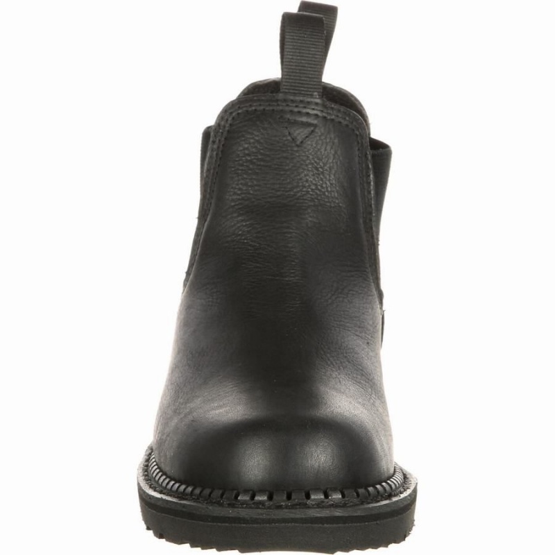 Bottines Chelsea Georgia Boot Georgia Giant Imperméables High Romeo Homme Noir | ULBDTYS-84